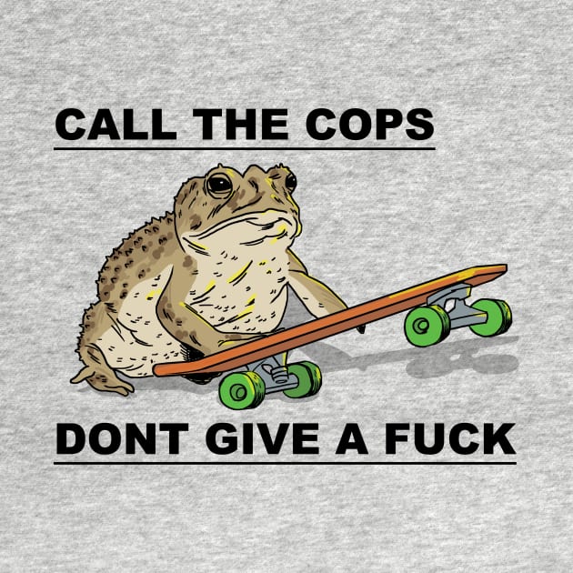 Frog on Skateboard by castrocastro